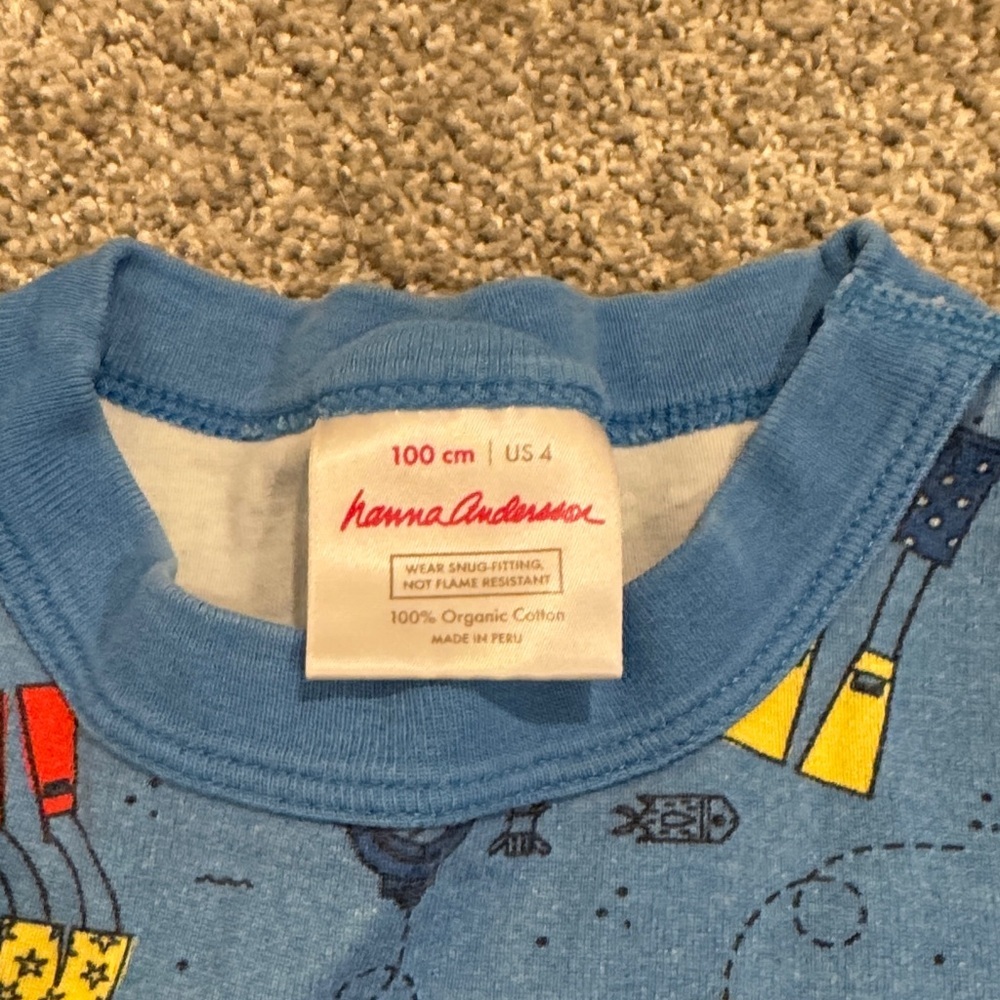 Hanna Andersson Blue Kids Short Johns with Nautical Snorkeling and Scuba Diving - Picture 2 of 2